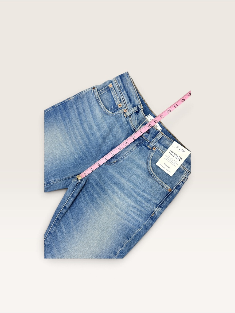 Madewell Size 26 Women’s The Vintage Flare Jean Medium Blue Wash New High Rise - Picture 4 of 13